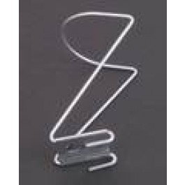 Fleshouder (rond) schuin RVS