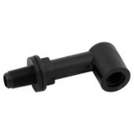 Verlengstuk haaks zonder nippel zwart