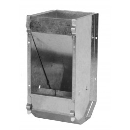 Konijnenvoerbak 1 vak verzinkt zware uitvoering zonder deksel