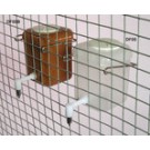 Konijnendrinkfles met RVS drinknippel 0.5 liter bruin incl. ophangbeugel 