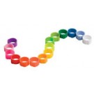 Pluimveering 8 mm met zipsluiting, laag model (verpakking 100 stuks)