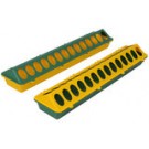 Kuikenvoerbak 50 cm kunststof, geel-groen