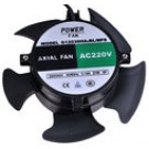 Powerfan ventilator 120x120x38 mm, kogellagers/rooster/kabels zonder frame Zuigend