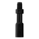 Verlengstuk recht 6 cm zwart POM 