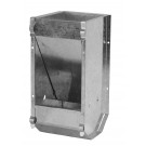 Konijnenvoerbak 1 vak verzinkt zware uitvoering zonder deksel