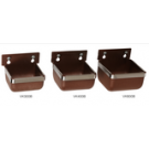 Voer-/drinkbakje 600 ml (nylon+glasvezel) wandmontage bruin 